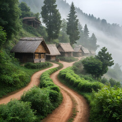 village in the mountains