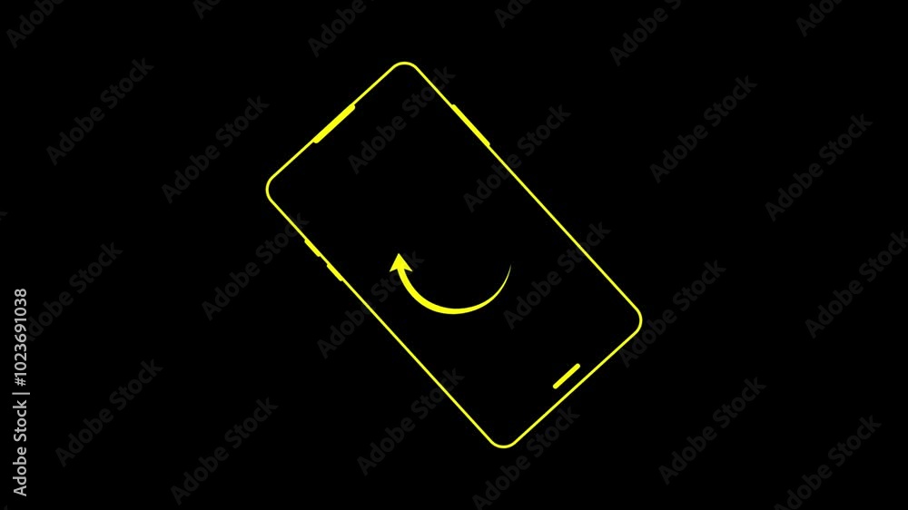 Aufkleber turn you smartphone 90. mobile phone rotation from vertical to horizontal or reverse. smart phone ro