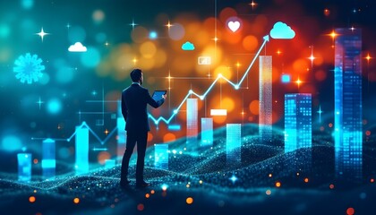 Business growing background