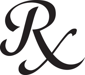 Rx pad template, Medical regular prescription form.