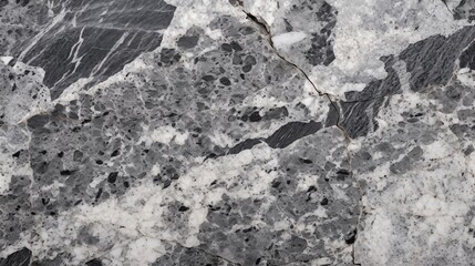 Fototapeta premium Gray and White Marble Texture with Cracked Veins and Granite Patterns