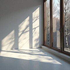 Amazing High Resolution Birch Tree and Window Glass Shadow Overlay Photographs