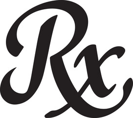 Rx pad template, Medical regular prescription form.