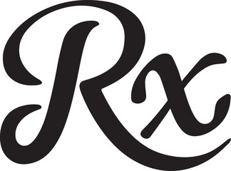 Rx pad template, Medical regular prescription form.
