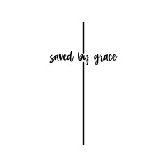 Saved by grace svg