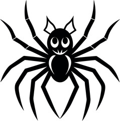 Halloween Spider Silhouette vector