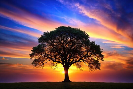 heartwarming and nurturing silhouette art