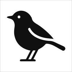 Bird icon, silhouette, logo on white background,  bird vector, bird illustration, bird design, bird graphic