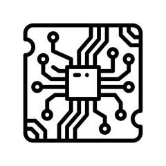 Circuit board icons.