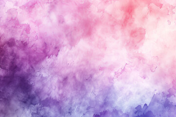 Fototapeta premium A painting of a purple and pink sky with white clouds