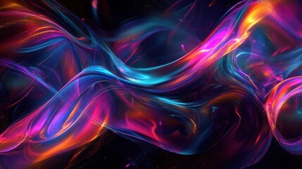 Naklejka premium Abstract Swirling Light with Vibrant Colors