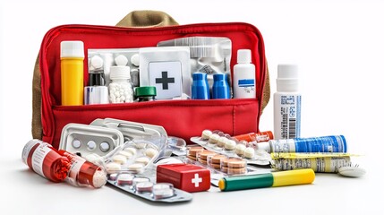  First Aid Kit Neatly Arranged