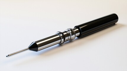 Otoscope Laying on a White Background