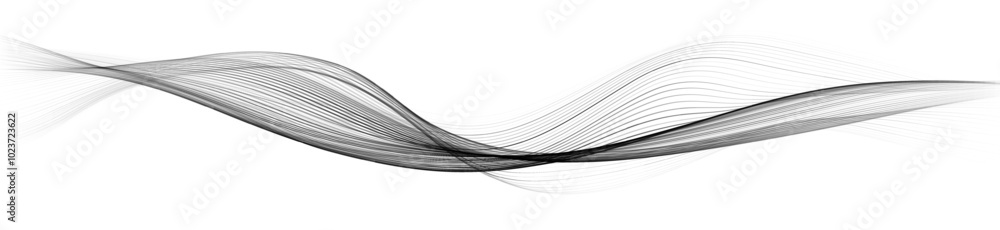Poster wave pattern vector. 3d black and white abstract digital particles background. technology concept. a