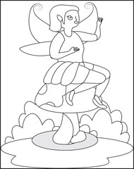 mushroom. Provides hours of coloring fun for children. To color, this page is straightforward. Suitable for little kids and toddlers.