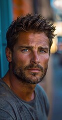 Fototapeta premium Portrait of a man.
