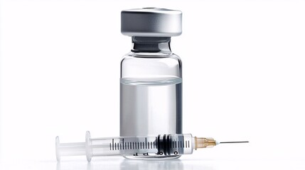Medical Vial Filled with Vaccine Solution