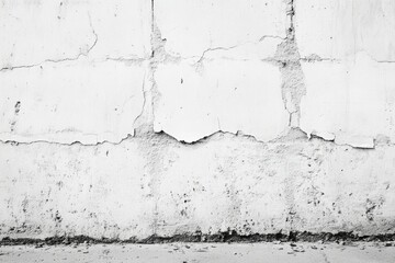 Obraz premium Plain and Smooth White Concrete Wall Surface