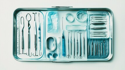 Sterile Medical Tray with Instruments