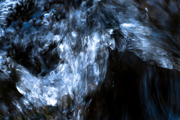 Abstract swirling water patterns in dark tones