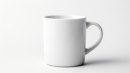 Fototapeta premium White Mug on a White Background