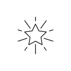 star thin outline icon vector design good for web or mobile app