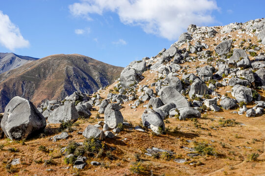 Castle Hill is located close to State Highway 73 between Darfield and Arthur's Pass.