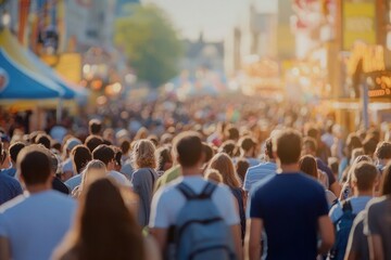 A blurred background of people at an outdoor fair-gigapixel-hq-scale-6_00x