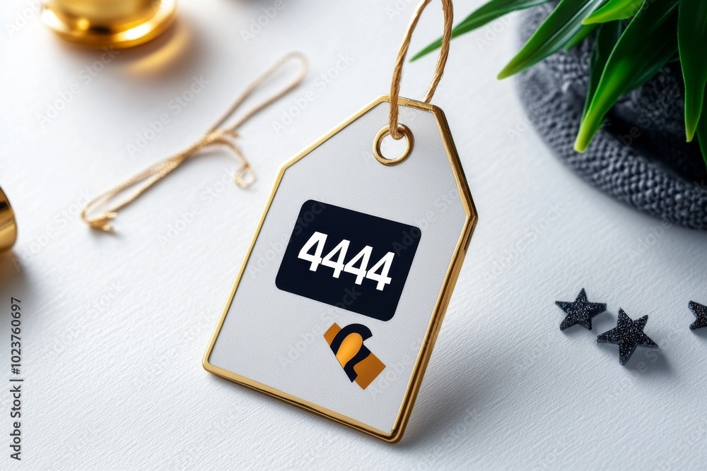 Poster a simple minimalist icon of a price tag with a clear price cut symbol, set against a clean white bac