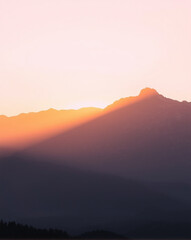 Obraz premium sunrise in the mountains