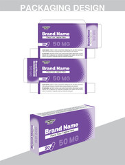 Pills Medicine Box Design vector free