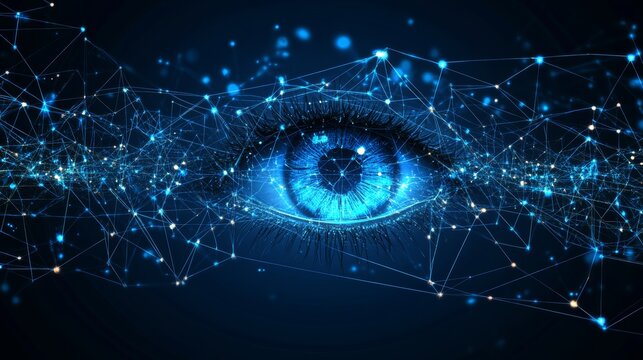 Digital Eye. The future of Technology. Scanning and Identifying information Data