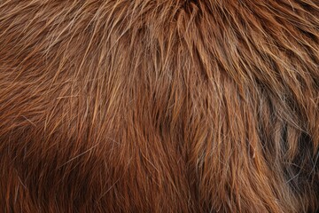 Brown fur of a common goat