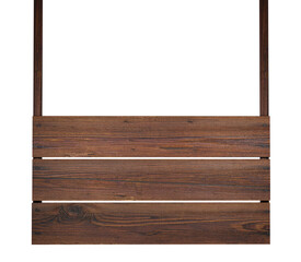 Wooden Sign Isolated on Transparent Background