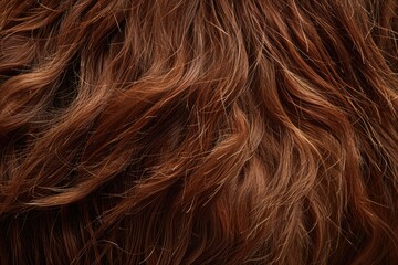 Fototapeta premium Long brown goat hair. Domestic animal in agriculture.