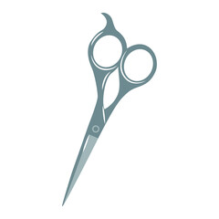 Scissors. Professional hairdresser tool. Vector isolated on white background.