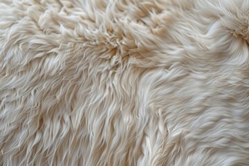 Soft fur texture animal goat body white with brown background