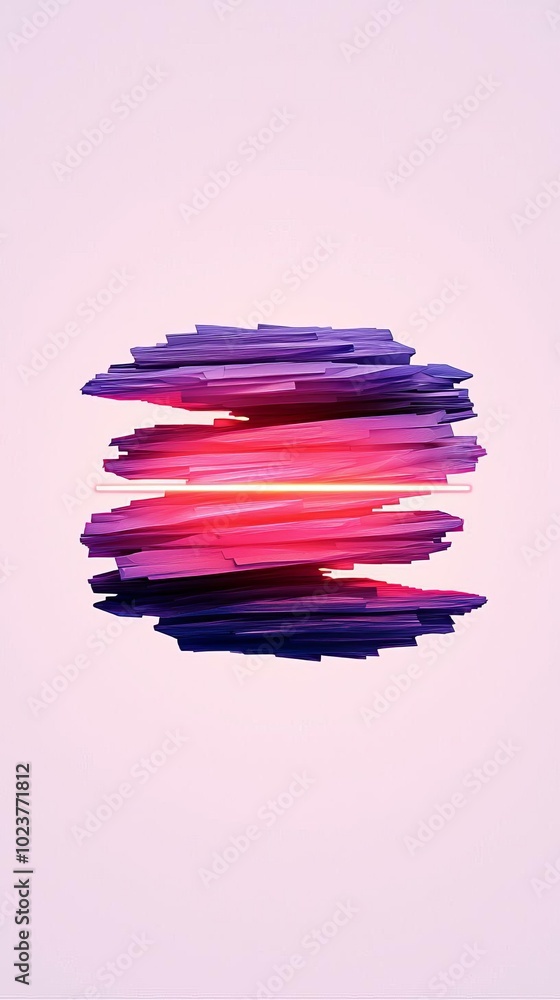 Poster abstract futuristic 3d geometric structures with neon reflections and sharp edges