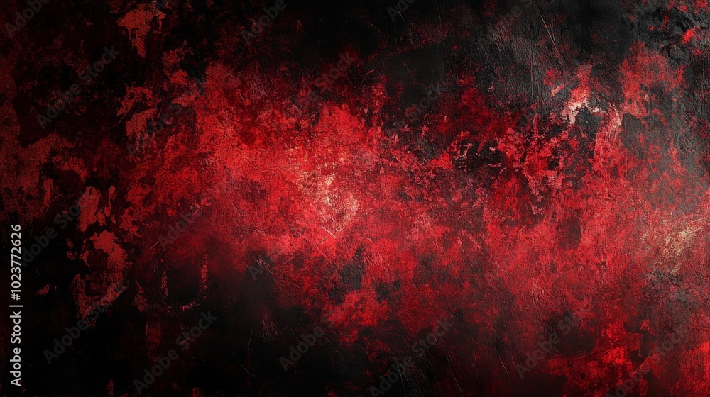 Poster layered abstract background featuring deep reds and blacks to represent loss and remembrance.
