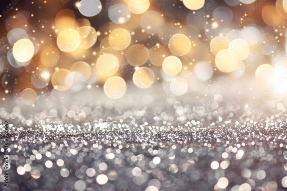 Poster bokeh effect creating a festive atmosphere.