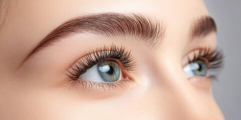 The beauty enhancement journey: eyelash extensions before and after.