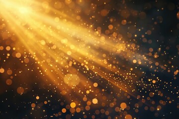 Obraz premium Abstract Isolated Sun flair on a dark background with lights and sunshine wallpaper