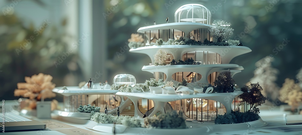 Poster an architect deeply immersed in the creative process, visualizing the intricate details and design e
