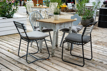 cozy decorated cafe outdoor terrace winter outdoor design