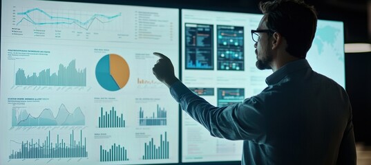 Professional Presentation on Strategic Plan with Data-Driven Visuals for Business Insights