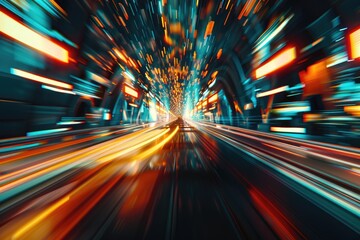 abstract night acceleration speed motion