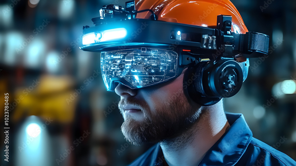 Poster a smart mining helmet with built-in sensors and augmented reality providing live guidance to a worke