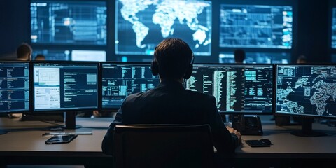 Cybersecurity analysts play a crucial role in monitoring network traffic within security operations centers.