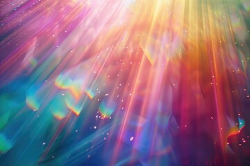 Colorful rays of light