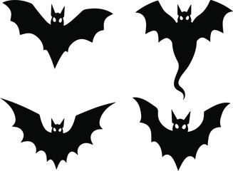 set of Halloween bats